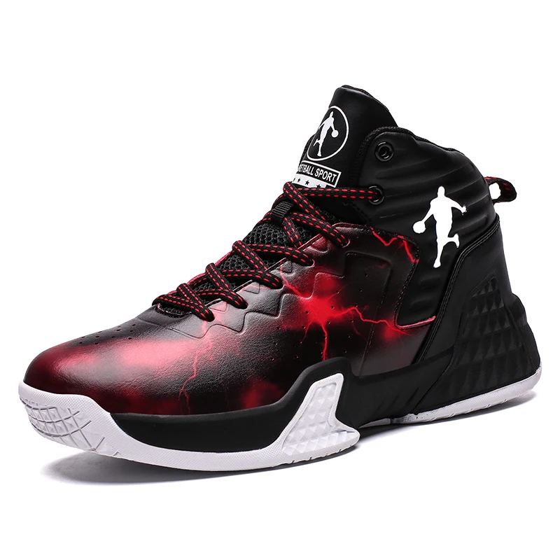 Basketbol Ayakkabisi Custom OEM Supported Anti-Slip Lightweight Air Cushion Men Breathable Basketball Shoes