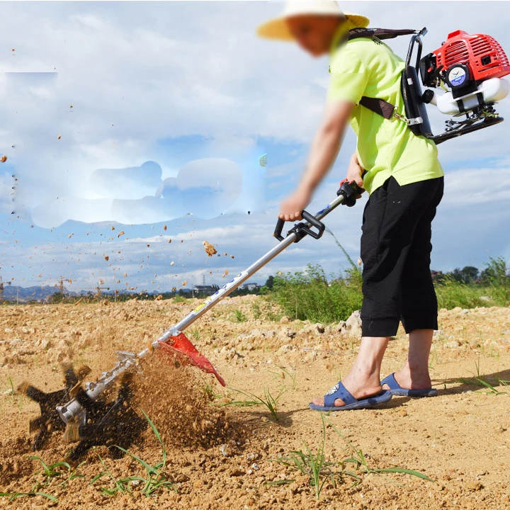 hand motor petrol power cultivator machine mini tiller cultivators agricultural farming