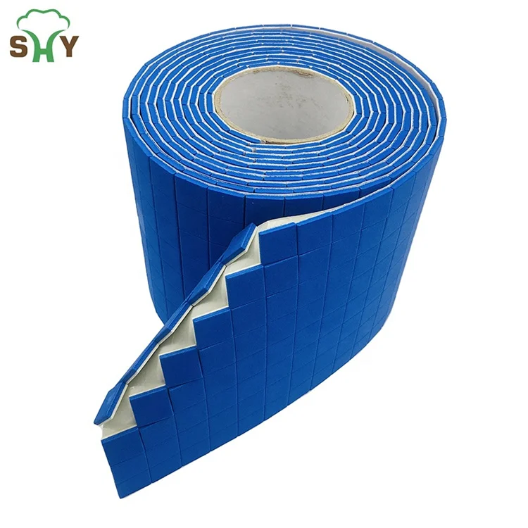 Blue Glass Gasket Separator PVC Rubber Cling Foam Glass Protector Pad for Shipping on Rolls Paper Liner