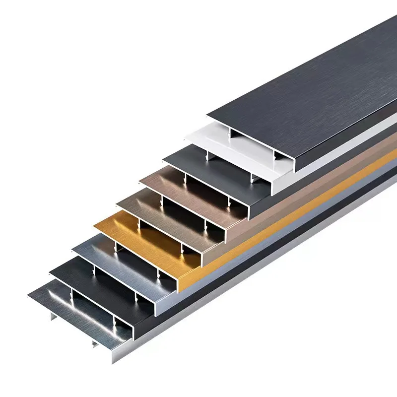 top quality Aluminium Profile Floor Skirting Board LED Sensor Light Skirting Baseboard Wall Base Board