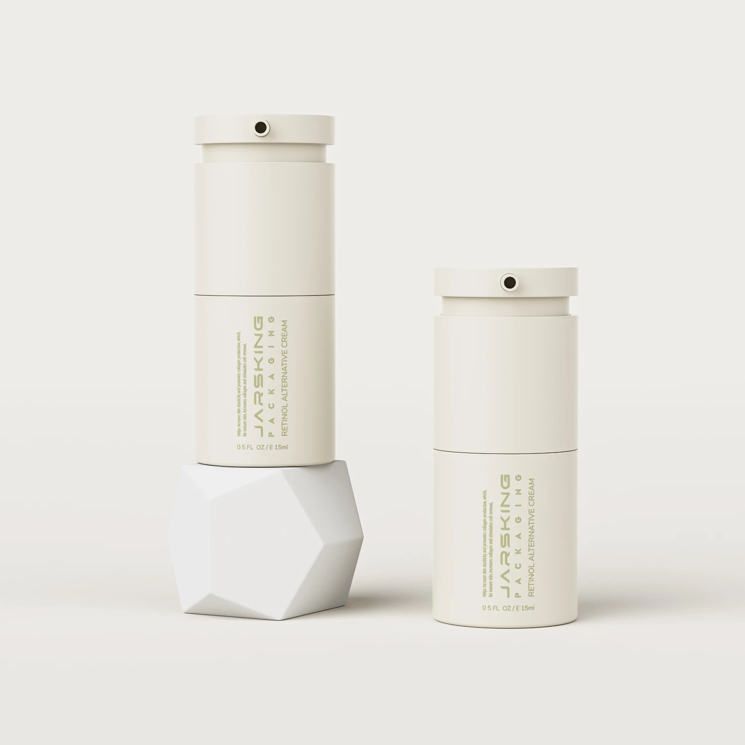 Luxury skincare serum bb cream face cleanser gel sunscreen 30ml PP plastic airless twist lotion pump bottle