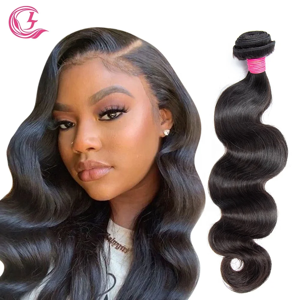 Cljhair Free Sample Wholesale Raw Virgin Human Hair Vendors Bundles Natural Black For Black Woman Body Wave Cuticle Hair