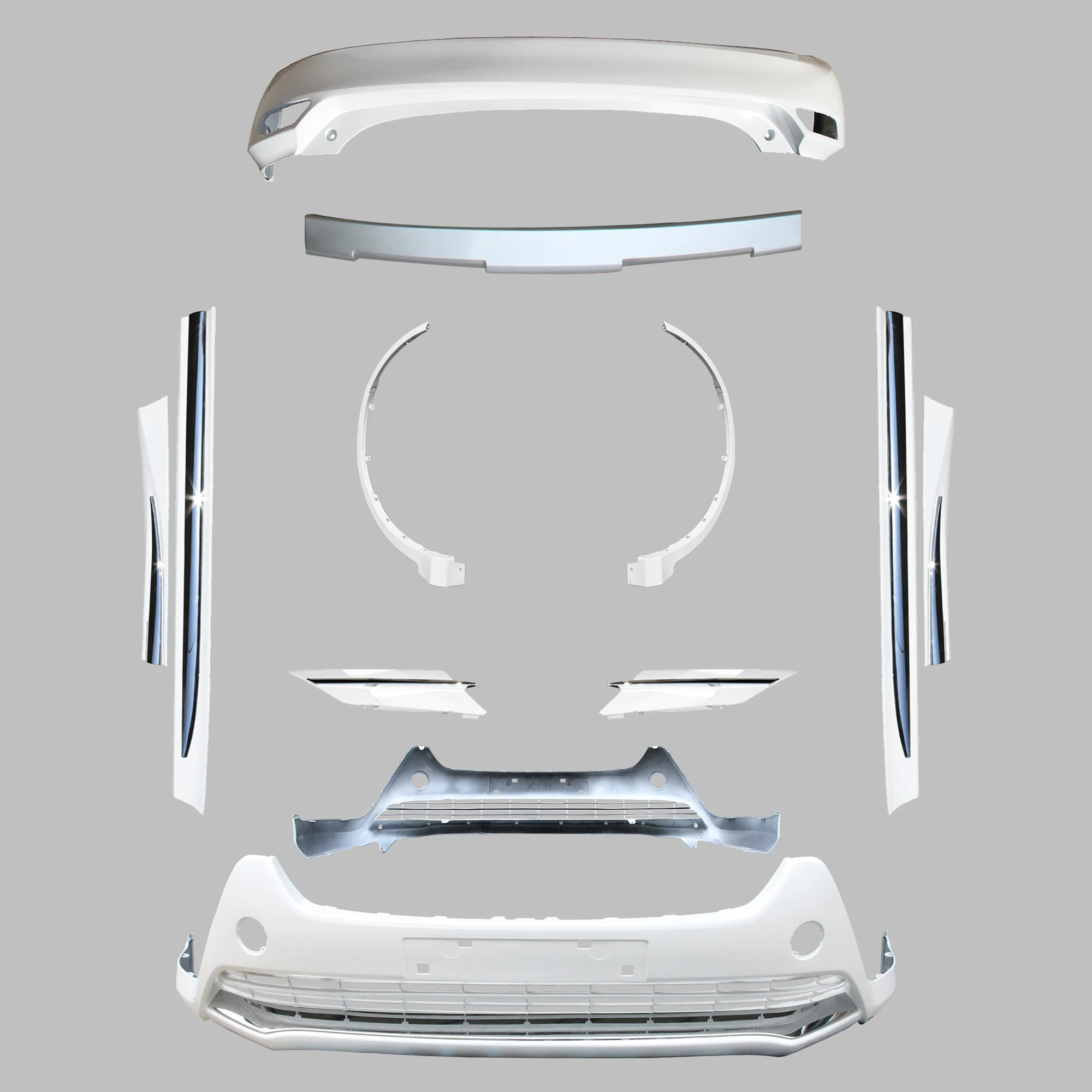 Factory Direct sell  upgrade Body Kit For RAV4 PLUS Style 2013 2015 Car front bumper rear bumper Modification Accessories