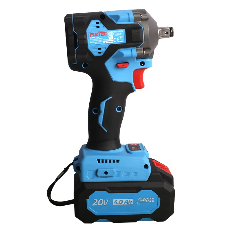 FIXTEC Heavy Duty Electric Power Wrenches 1/2 inch 280/400/550 Nm Portable Lithium Battery Cordless Brushless Impact Wrench