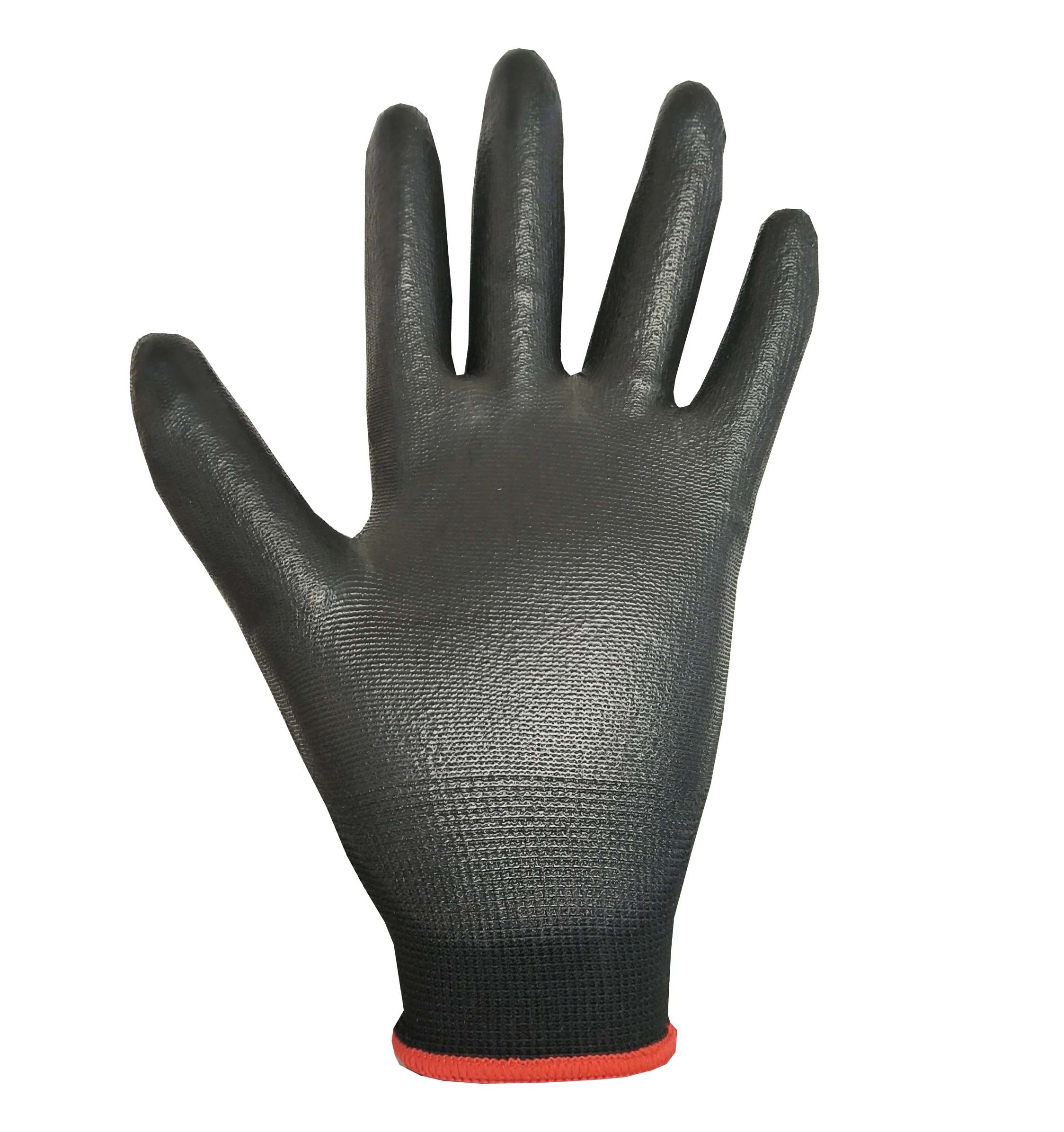 Carbon Fiber Touchscree Gloves with Polyurethane Coating, Safety Gloves for Light Duty Work