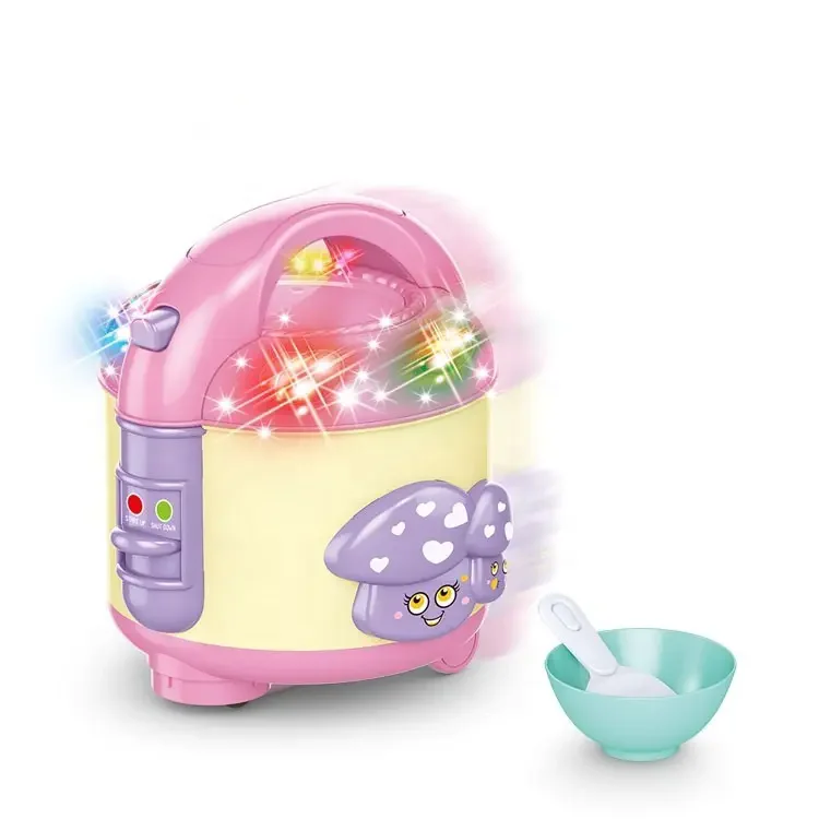 ITTL Wholesale kids pretend cooking play game simulation sound electric pot kitchen rice cooker toy