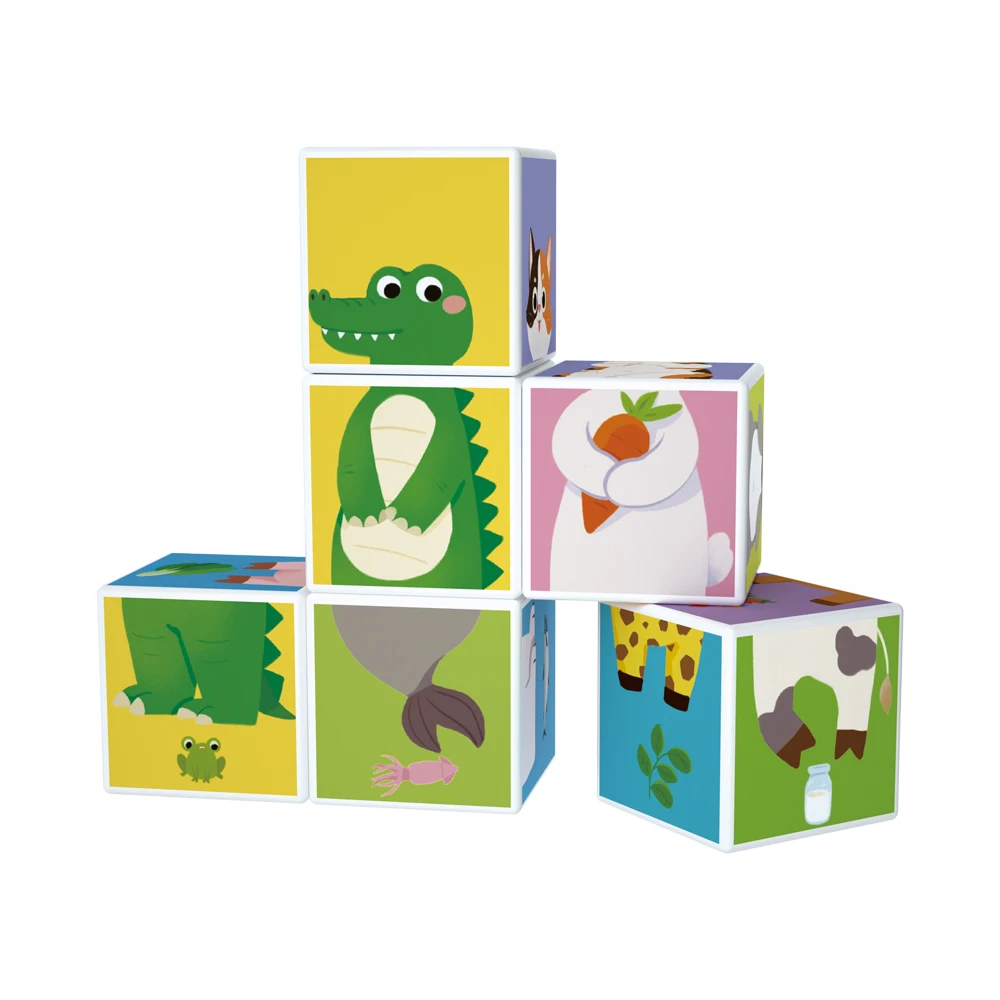 Wholesales Environmentally Friendly children toys 3D magnetic cube building blocks educational cube magic cube magnetic