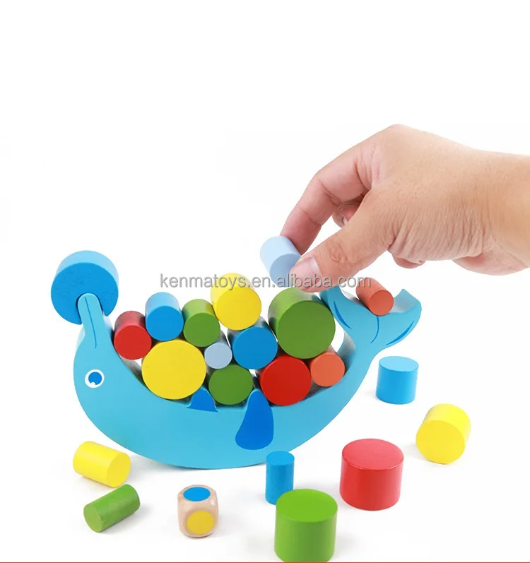 Wooden Moon Balance Building Blocks Wooden Toys