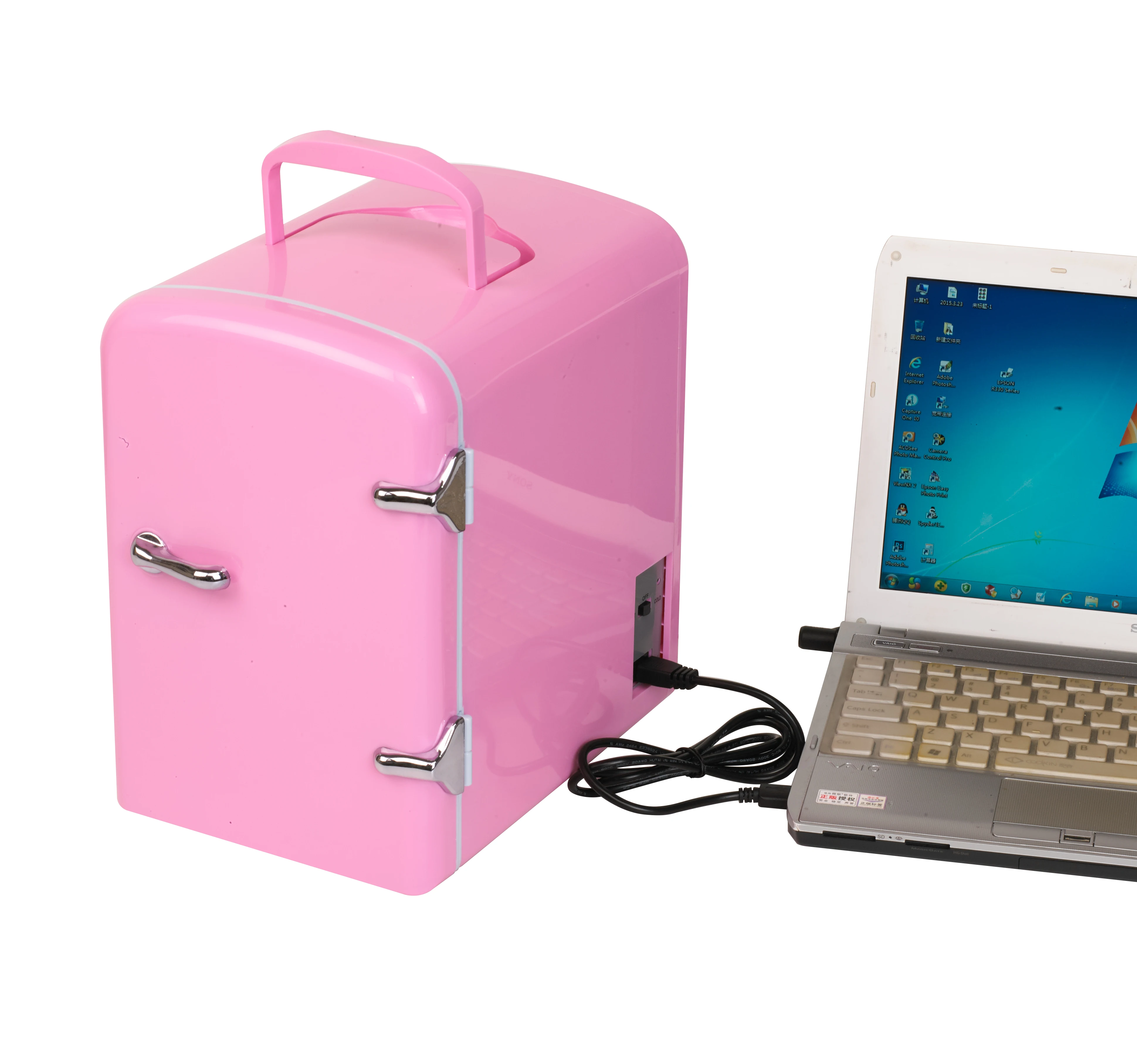 Usb Customizable Portable 4l Mini Fridge/ Cool Auto Mini Refrigerator 5v 10 Plastic Mini Fridges/ Car Fridges Veedai or OEM ETC4