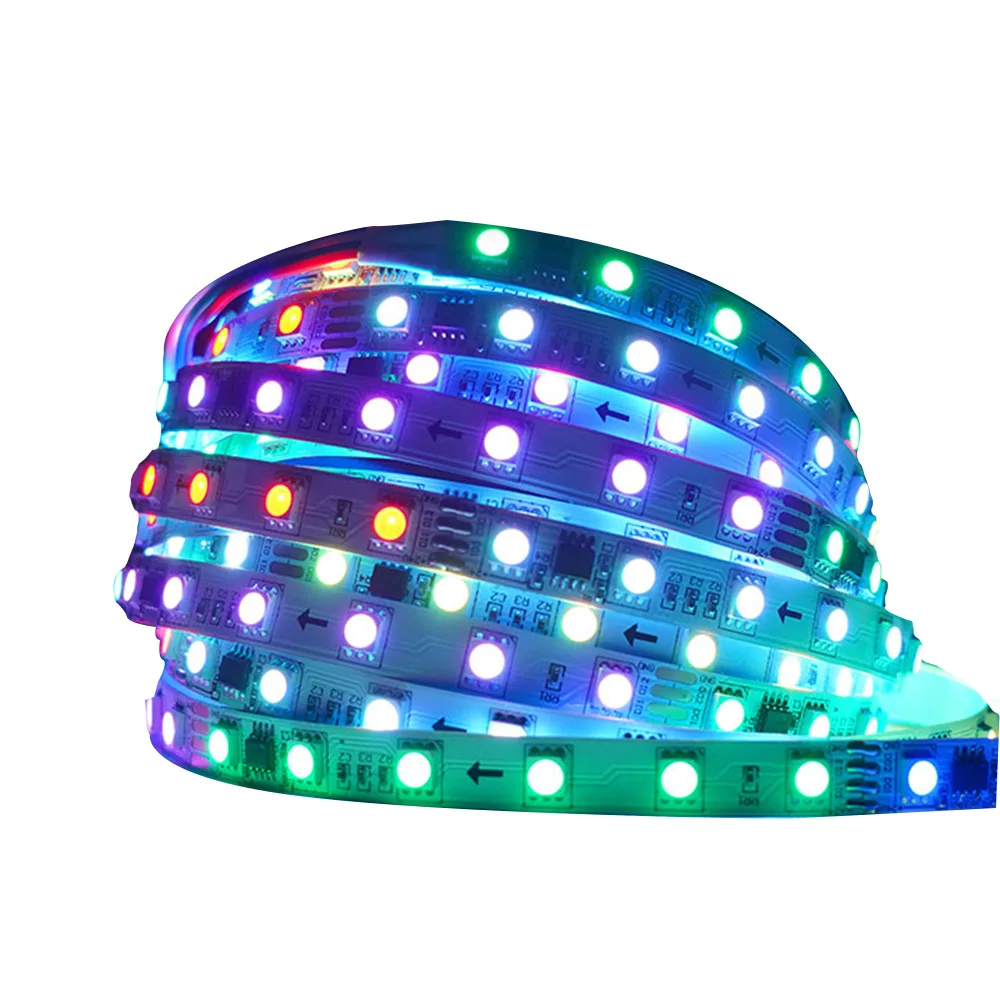 30LEDS/M 60LEDS/M Programmable 16703 RGBIC 5050 12V Breakpoint Continuous Addressable RGB LED Color Magic Flow Strip Light