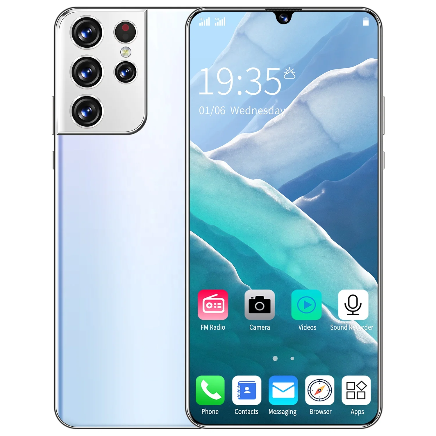 
New S21u1tra smart phone Android11 cheap smart phones 4g and wifi 