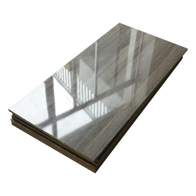 1220*2440*18mm High Gloss white color UV MDF Board for Kitchen cabinet