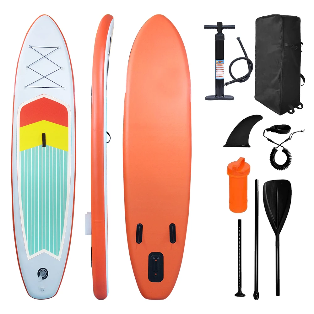 Manufacture Wholesale SUP Inflatable Stand Up Paddle Board with Double layer for surfing