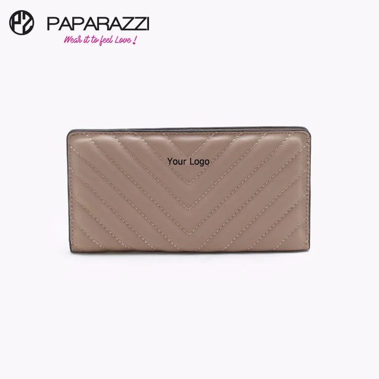 Paparazzi PA0017 Manufacturer Rfid Blocking Long Card Holder Pu Leather Wallet Women