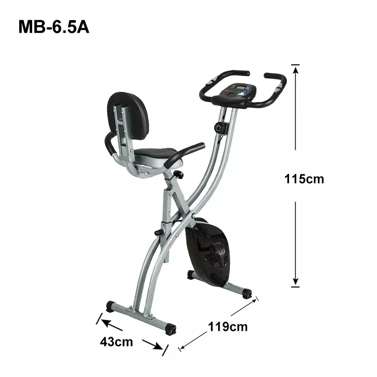 Magnetic Fitness Foldable Stationary Exercise Bike For Home Gym