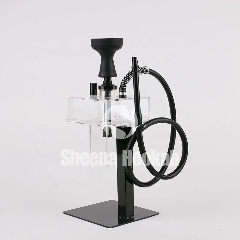 New modern acrylic hookah shisha unique style metal stand shisha