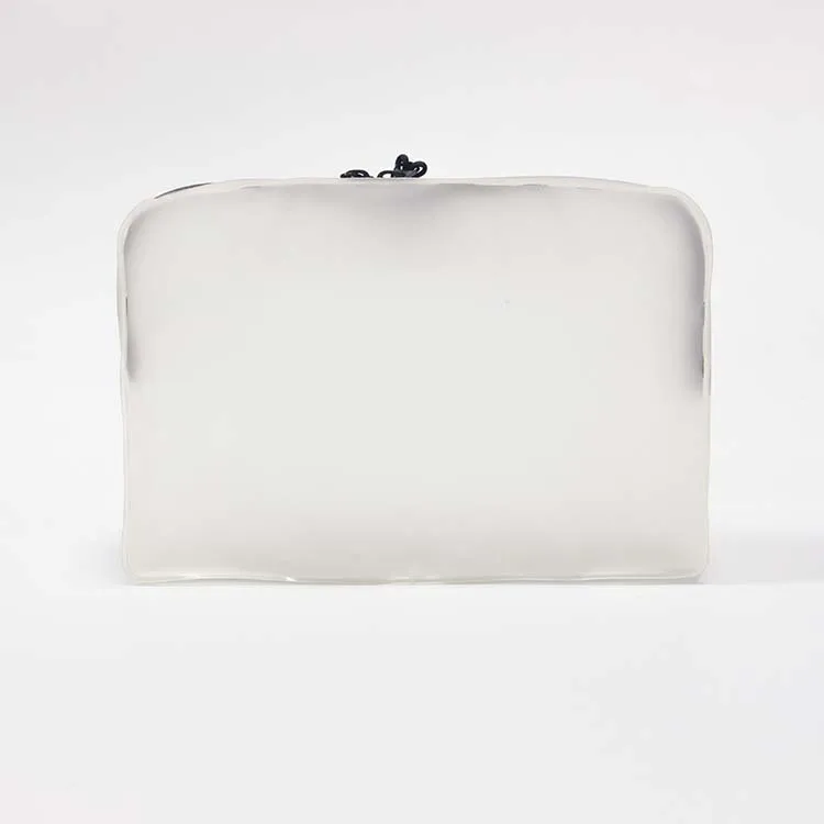 2024 Custom Logo Small Travel Waterproof Personalised Cosmetic Bag Cute Vinyl Customised Clear Print TPU Makeup Bag