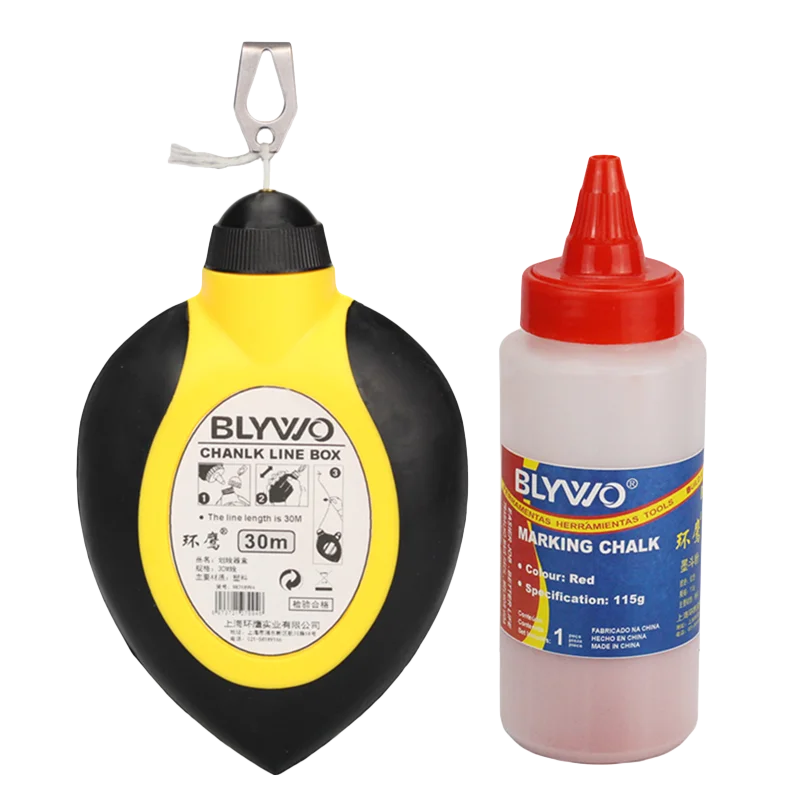 High Quality Chalk line set with 115g Powdered chalk refills