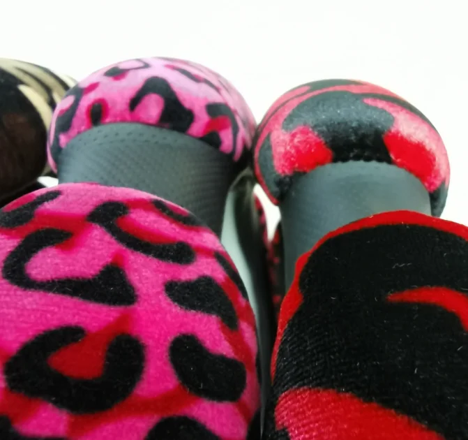 PU Leather Leopard Print Steering Wheel Cover Slow Rebound Car Protection for Cadillac ATS Alphard Model