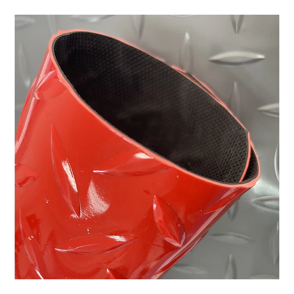 cheap price pvc coin stripe pattern design grey red green color plastic vinyl flooring mat roll