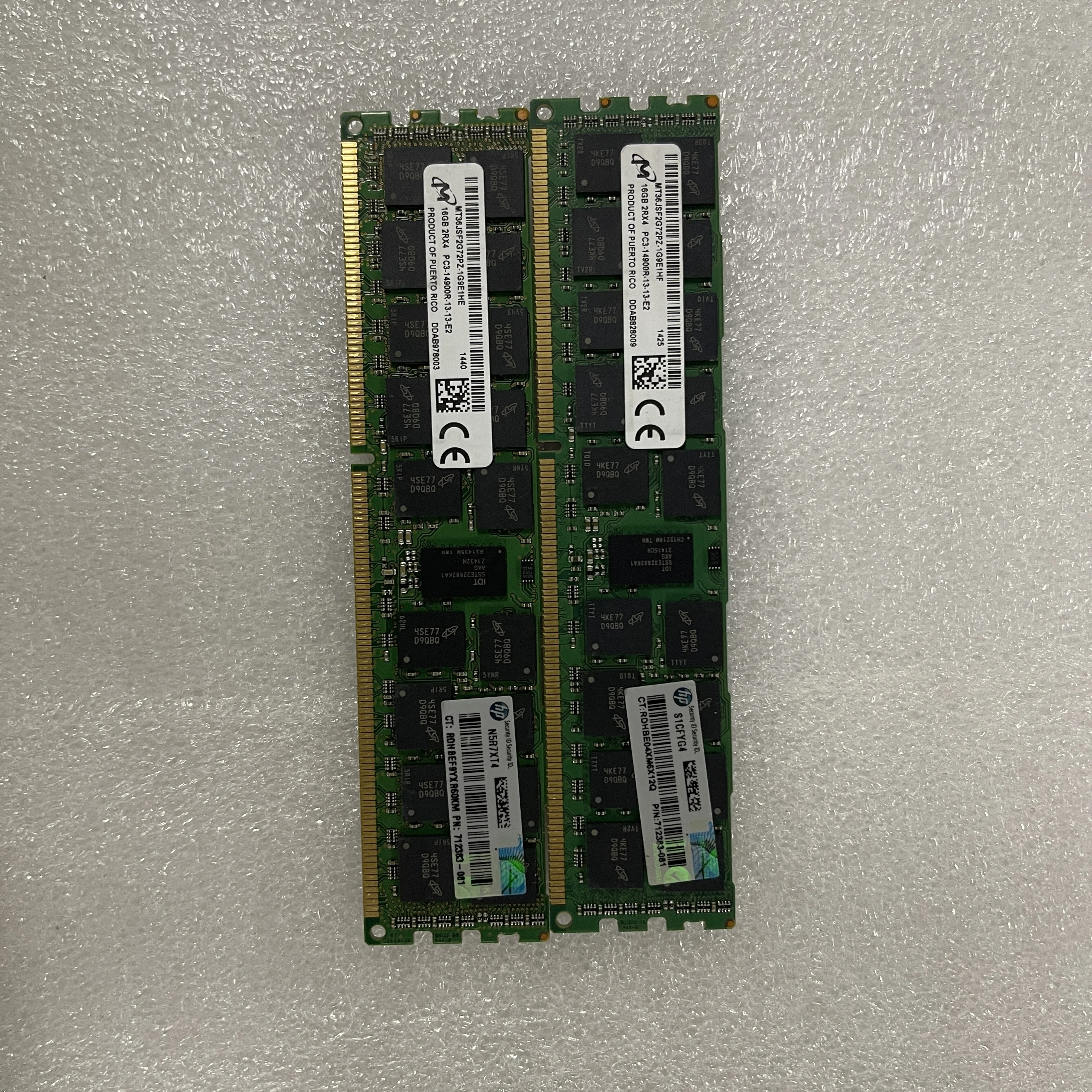 708641-B21 715274-001 712383-081 16gb 1866mhz ddr3 Pc3-14900 Cl13 Ecc Registered Memory For Server