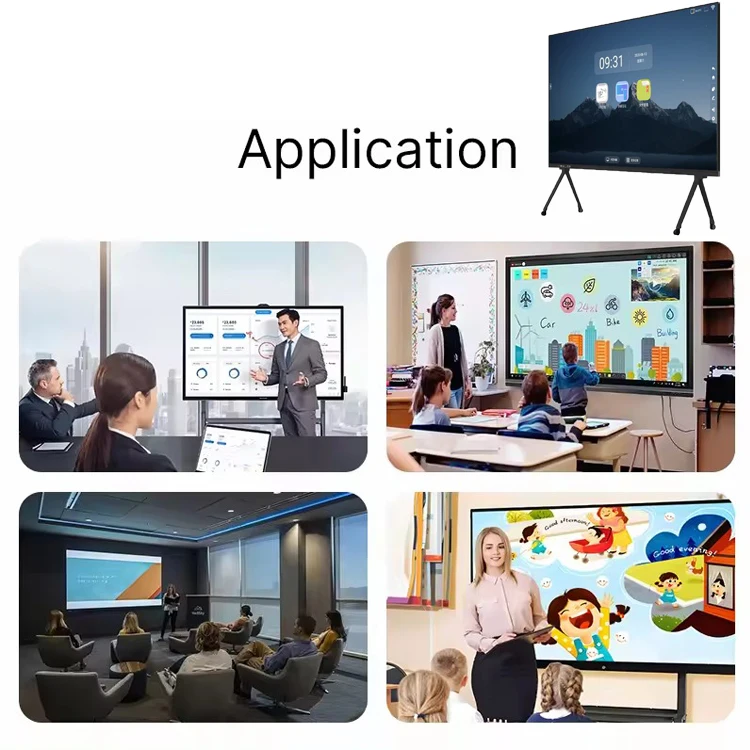 75 inch finger multi touch screen smart LCD display meeting room electronic digital interactive smart white board