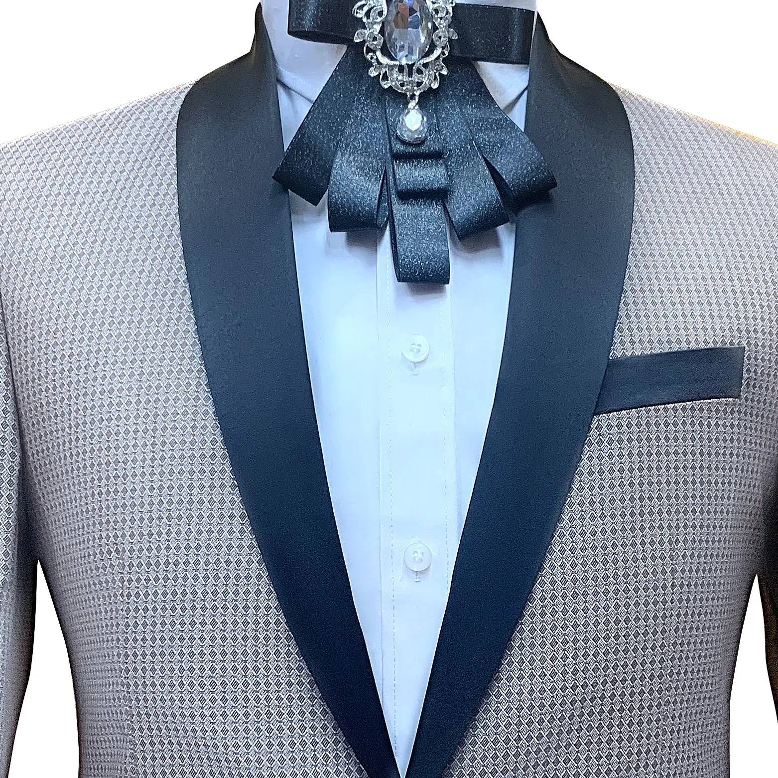 
Wedding Tuxedos Groom Shawl Lapel Custom Prom Business Boyfriend Jacket Pants Mens Suits 