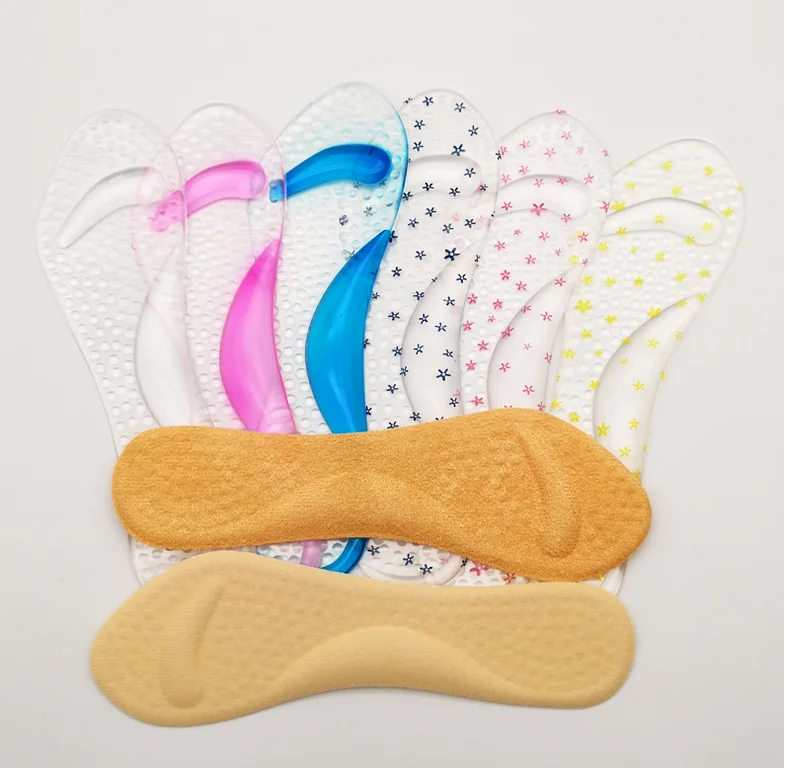 Самая популярная прозрачная двухногая семь точечная стелька силиконовая Массажная вставка под заказ ортопедическая полиуретановая гелевая стелька