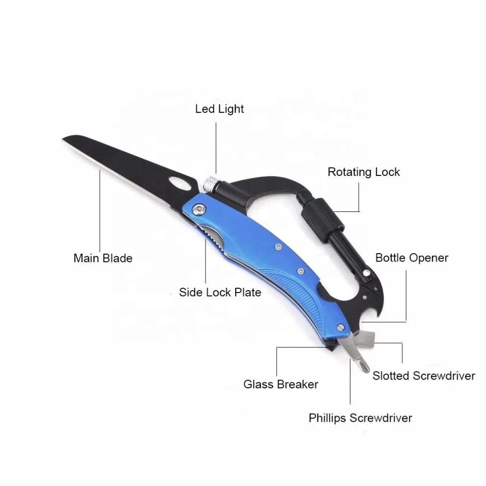 
Carabiner with small tools knife promotion gift carabiner climbing camping 
