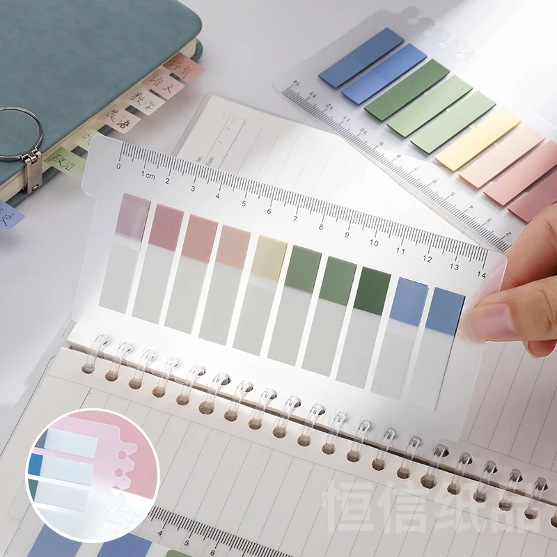 Custom Logo Sticky Index Tabs Book Tabs Page Markers Colorful Book Annotating Tabs With Low MOQ