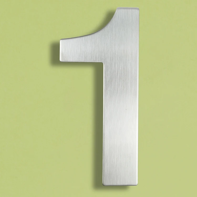 Big Floating Style 304 Stainless Steel 30cm 12-inch. Door Numbers Signage House Number