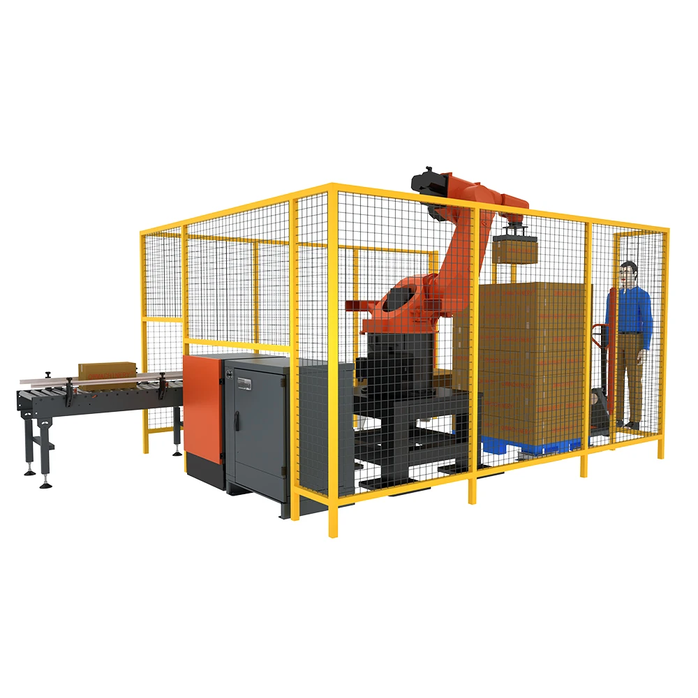 Industrial Pallet Kuka Delta Robot Arm Electric Palletizer Gripper For Bottles