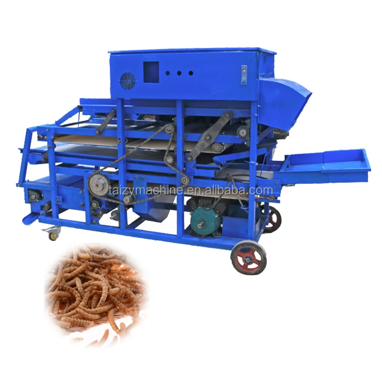 farm breeding needed mealworm sorting machine big small larva dead worm sand sorting machine