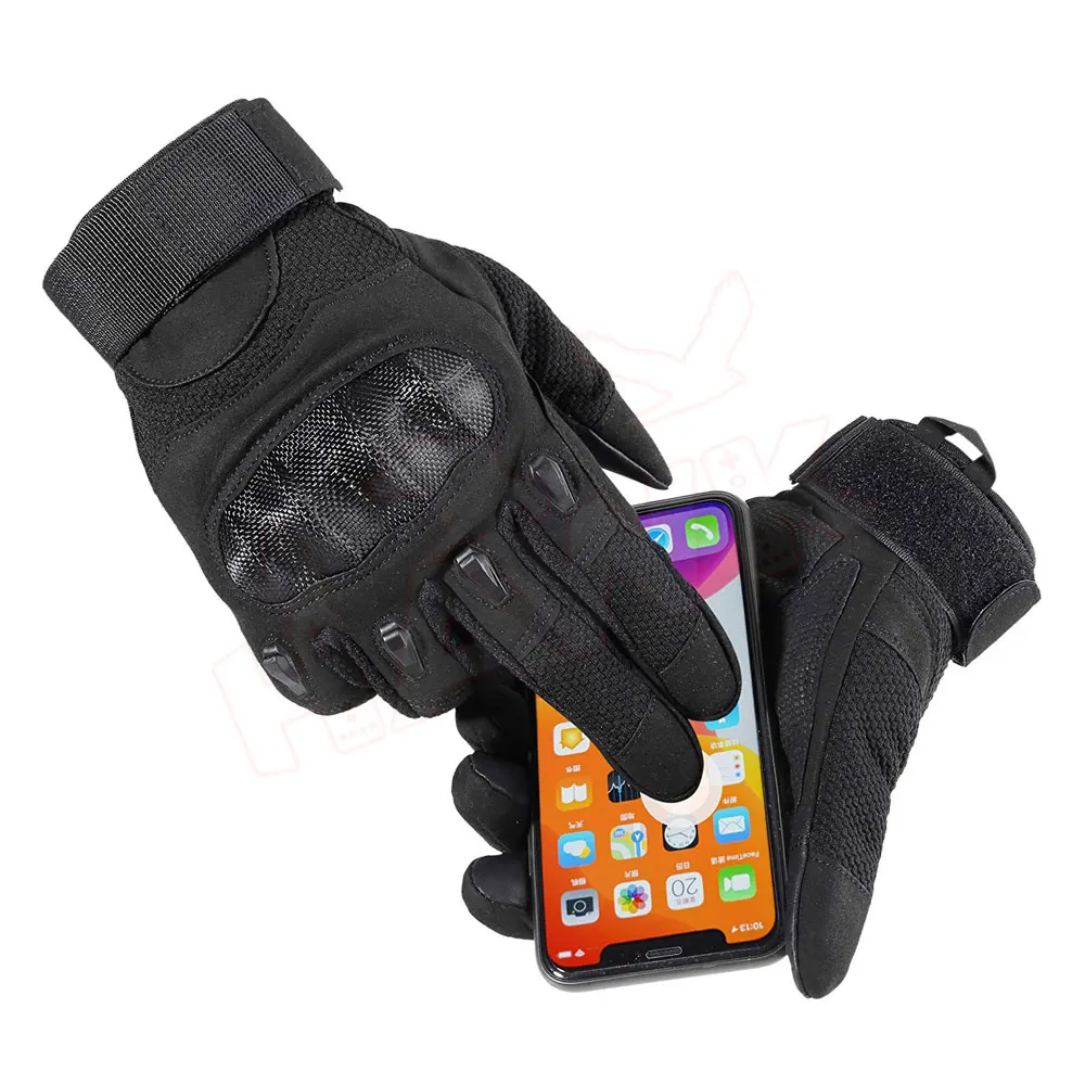 Fiber Hard Knuckle Bike Riding Gloves / High Quality Motorbike Gear Motorbike Racing Gloves Winter Leather Windproof