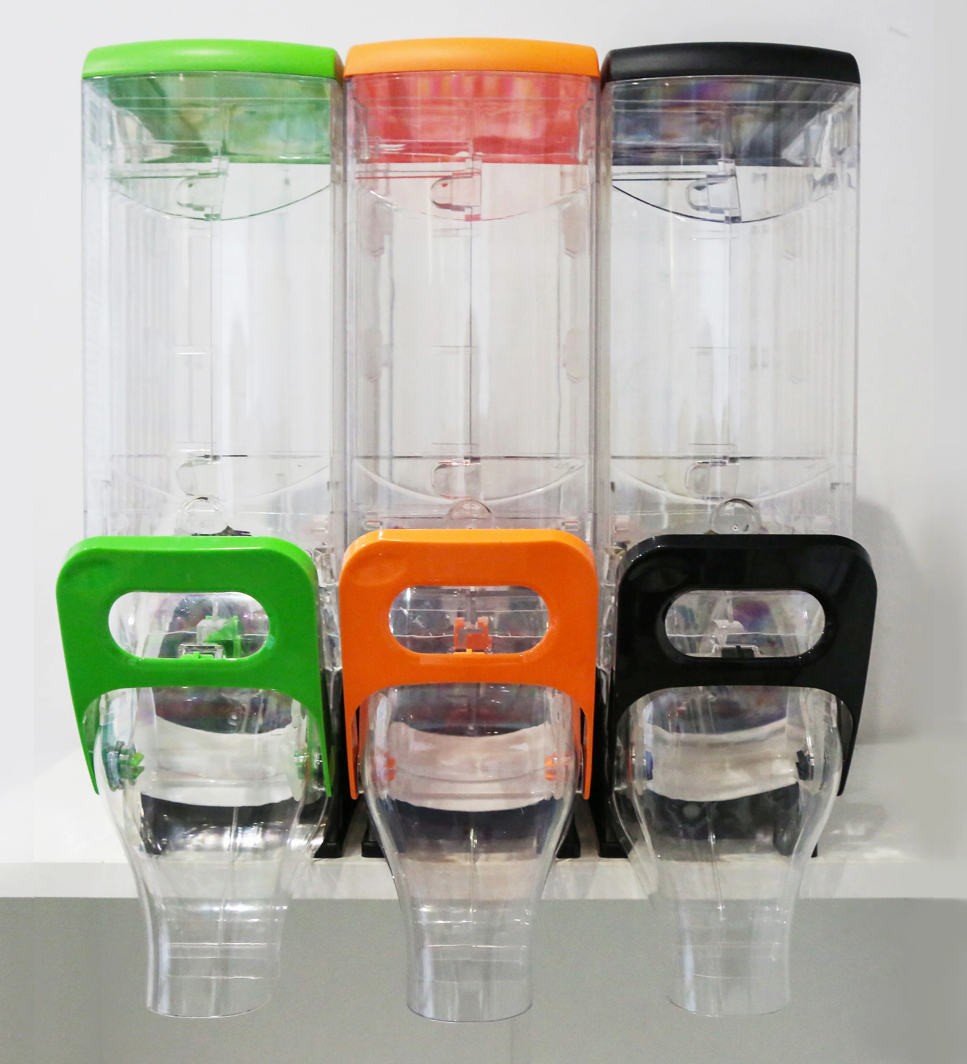 supermarket display plastic gravity bin dispensadores de granos grain dispenser for bulk foods