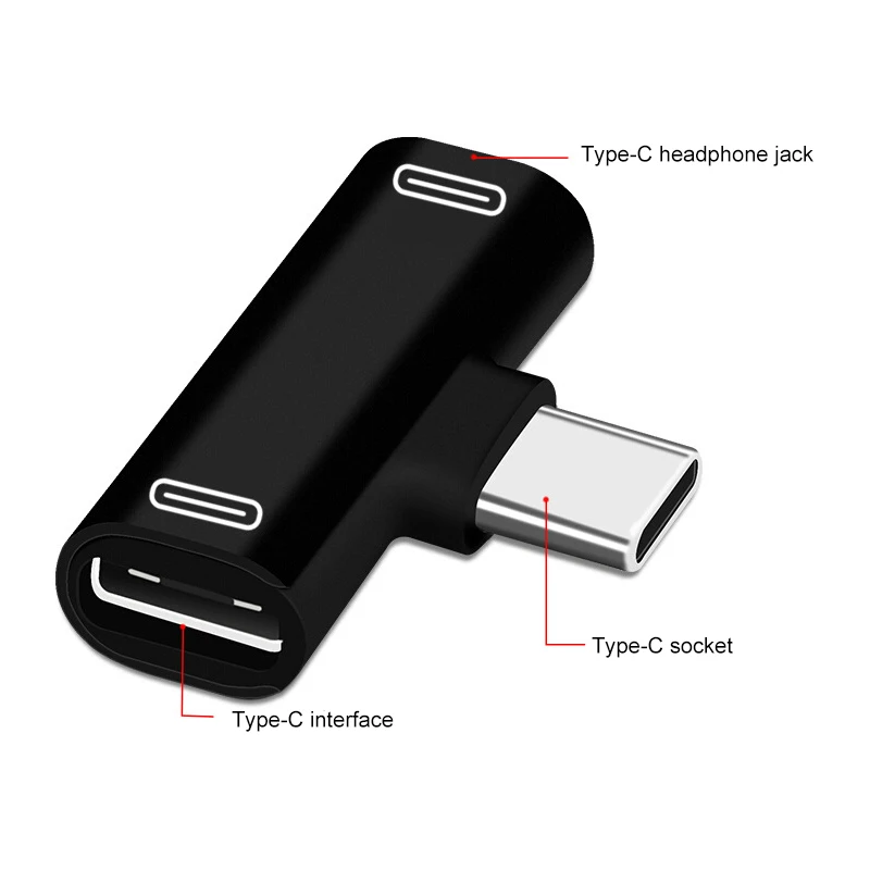 Горячие Dual Type c 3,5 мм Джек аудио наушники USB зарядного устройства разветвитель конвертер 2 в 1 Aux адаптер