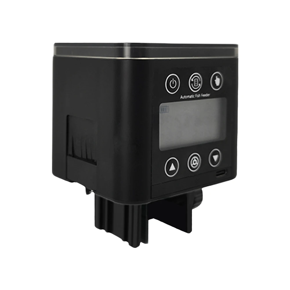 New Design Square Timer Lithium Battery Automatic Fish Feeder for Fish Tank