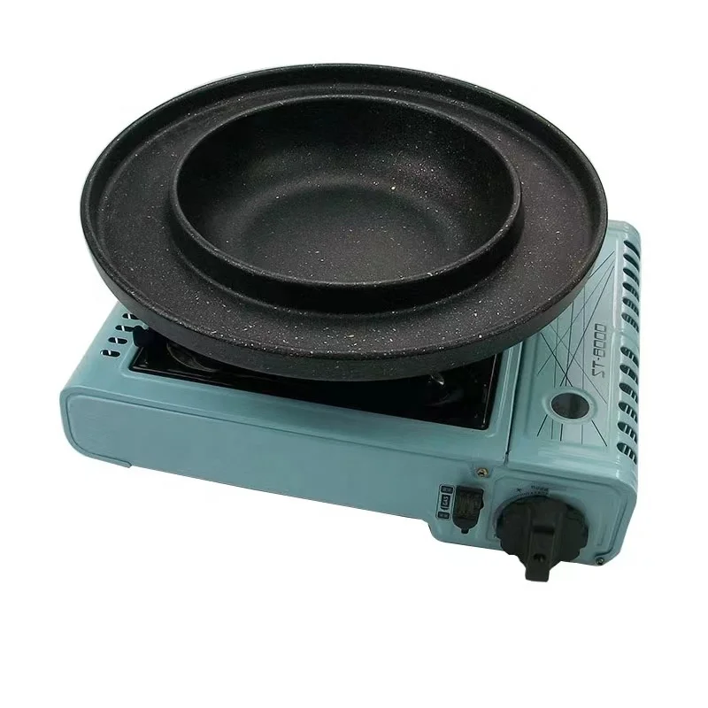 Korean BBQ With Hot Pot Combo Set Pan Pure Copper BBQ Pan BBQ Grill Plates