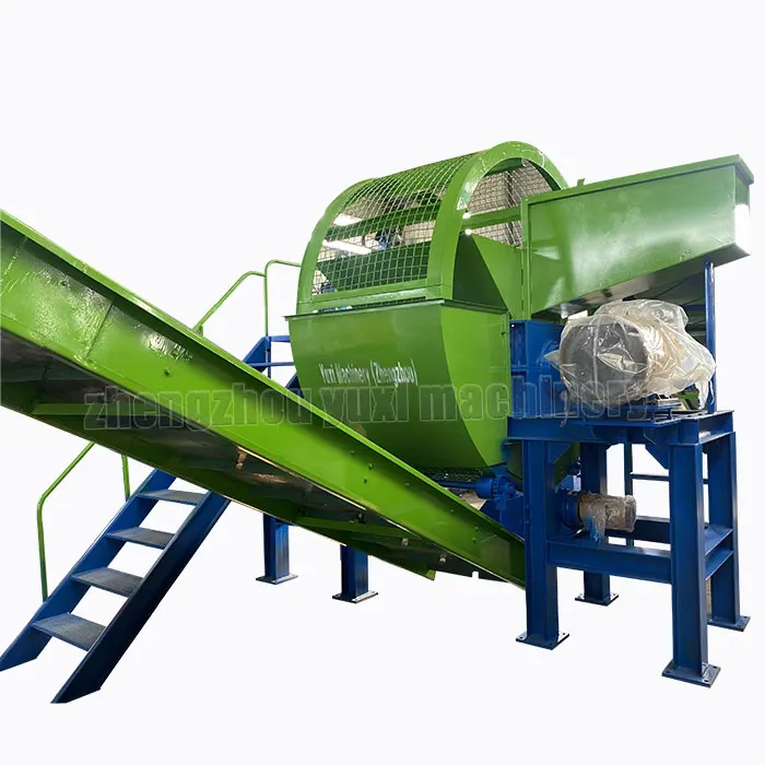 CE Approved Automatic Tyre Recycling Shredder Rubber Crumb Waste Tire Shredding Machine