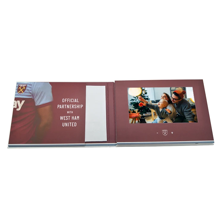 
7 Inch Lcd Card Invitation Touch Screen Video Card Brochure Wifi Android For Promotion 