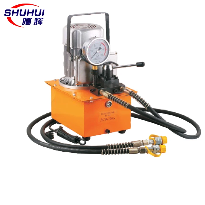 Single/Double Acting Hydraulic Cylinder Electric Oil Pump With Solenoid Valve Remote Control