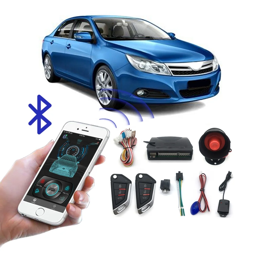 smart phone APP control Car Alarm Trunk Release System Remote Central Lock Car