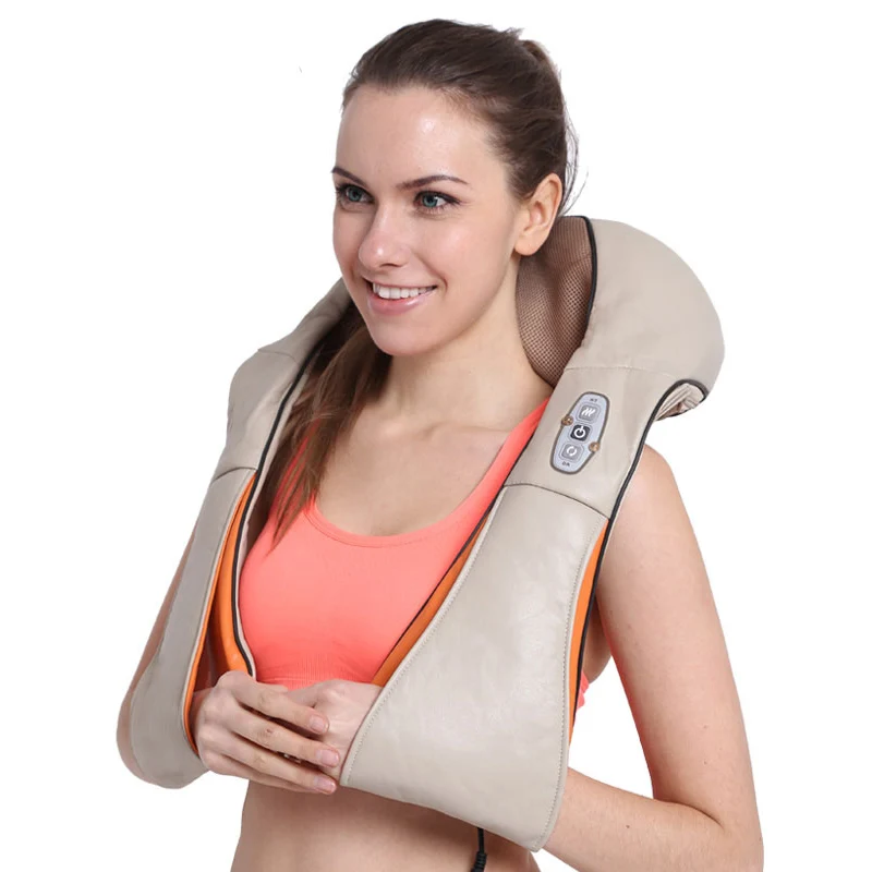 Best Seller 3 Buttons Shiatsu Kneading Great Pain Relief High Quality Neck Shoulder Back Massage Belt with Infrared Heat