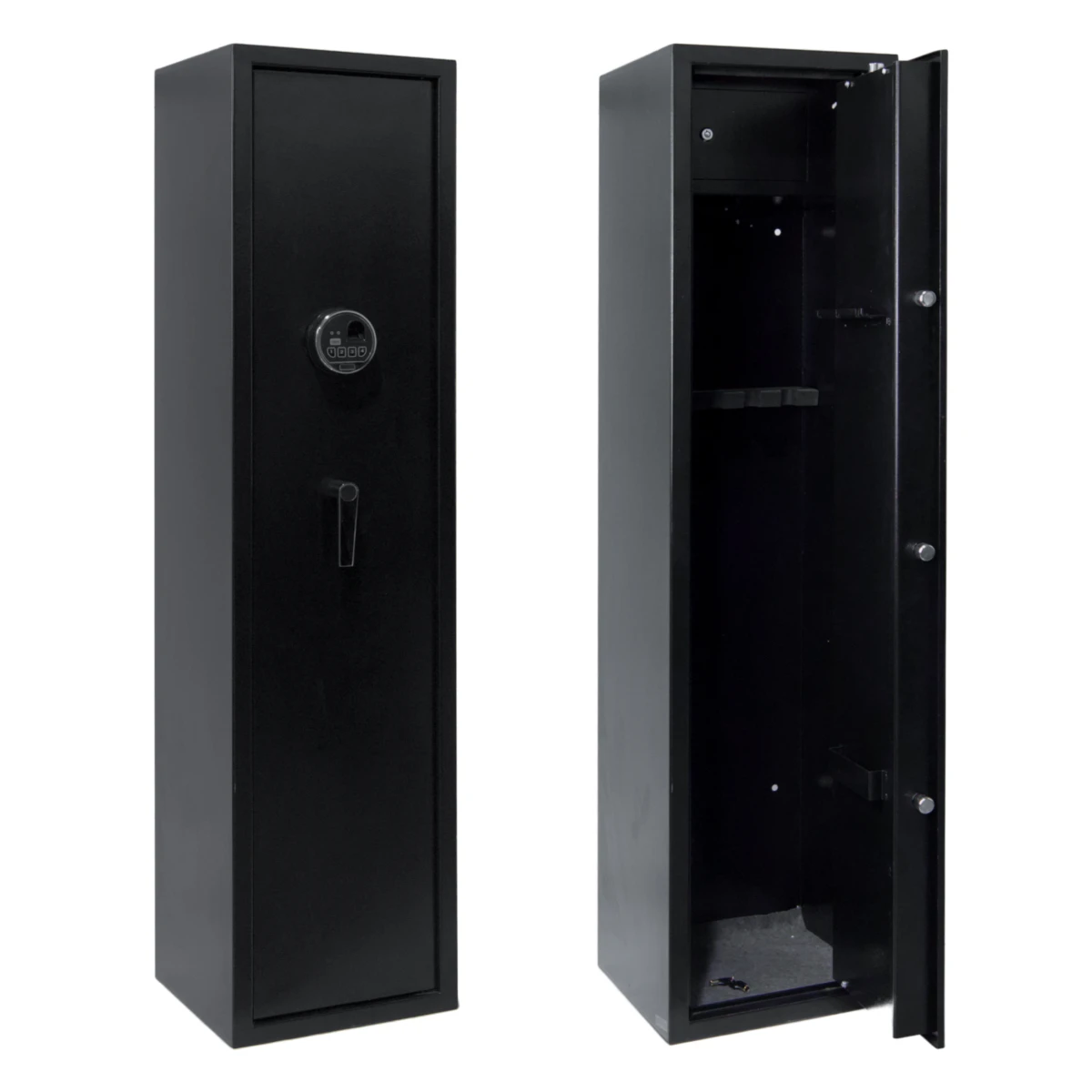 Europe Metal Steel Case Cabinet Digital Biometric Fingerprint Gun Safe Box with Fingerprint identification lock and password key