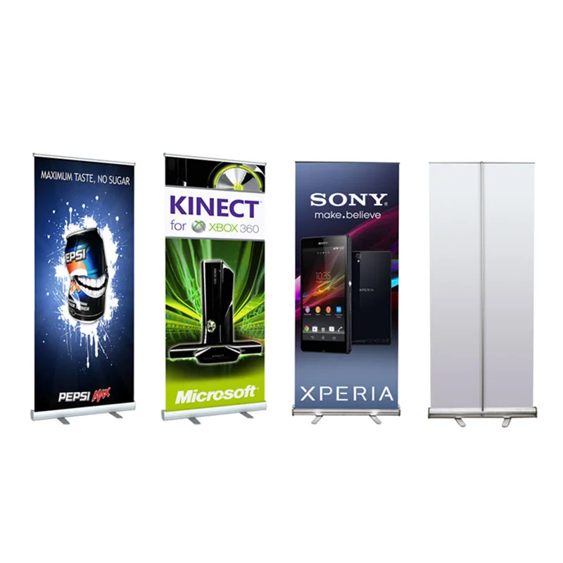 Portable 80*200cm Custom Size Retractable Promotion Activity Cheaper Advertising Display Roll Up Banner