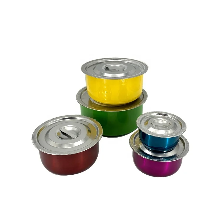 
Металлическая кастрюля для приготовления пищи супа, кастрюля, посуда, набор кастрюль из нержавеющей стали для индукции 