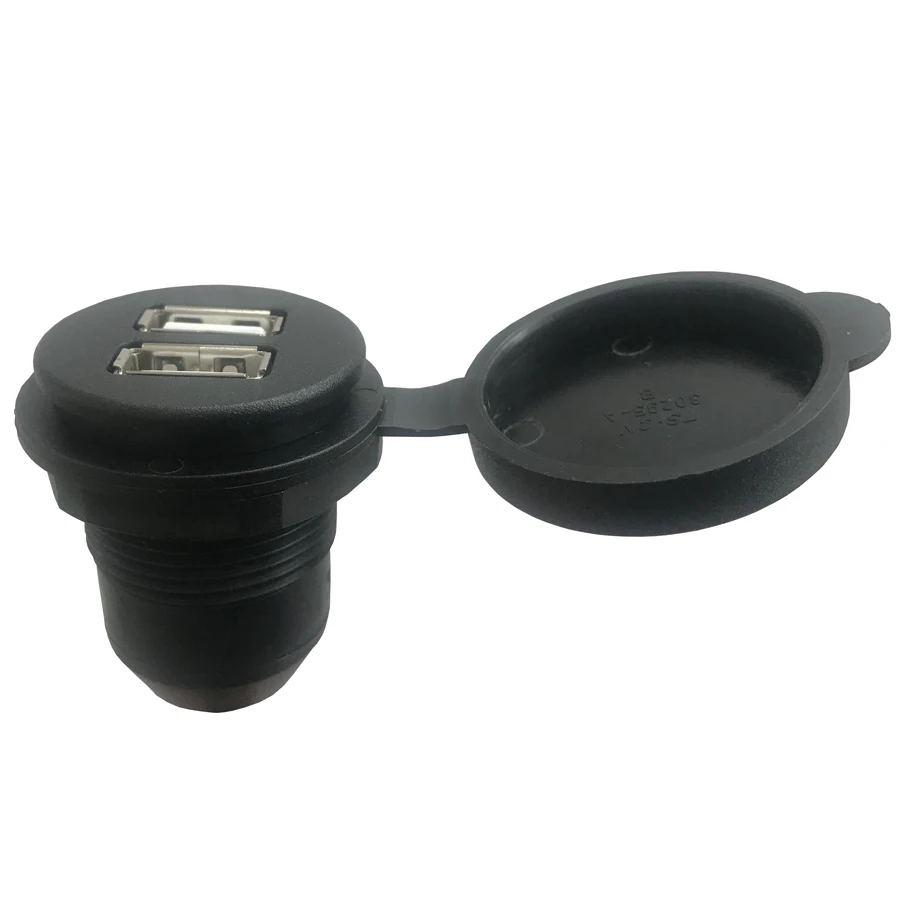 TS30295 черный разъем из АБС-пластика USB + USB-панель проводной соединитель автомобильный для аудио и