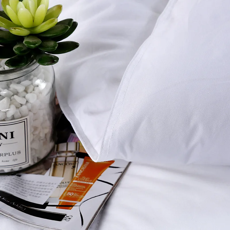 1/2/3/4/5 star hotel duvet airplane white bedding set for hotel guesthouses brushed cotton with filling duvet