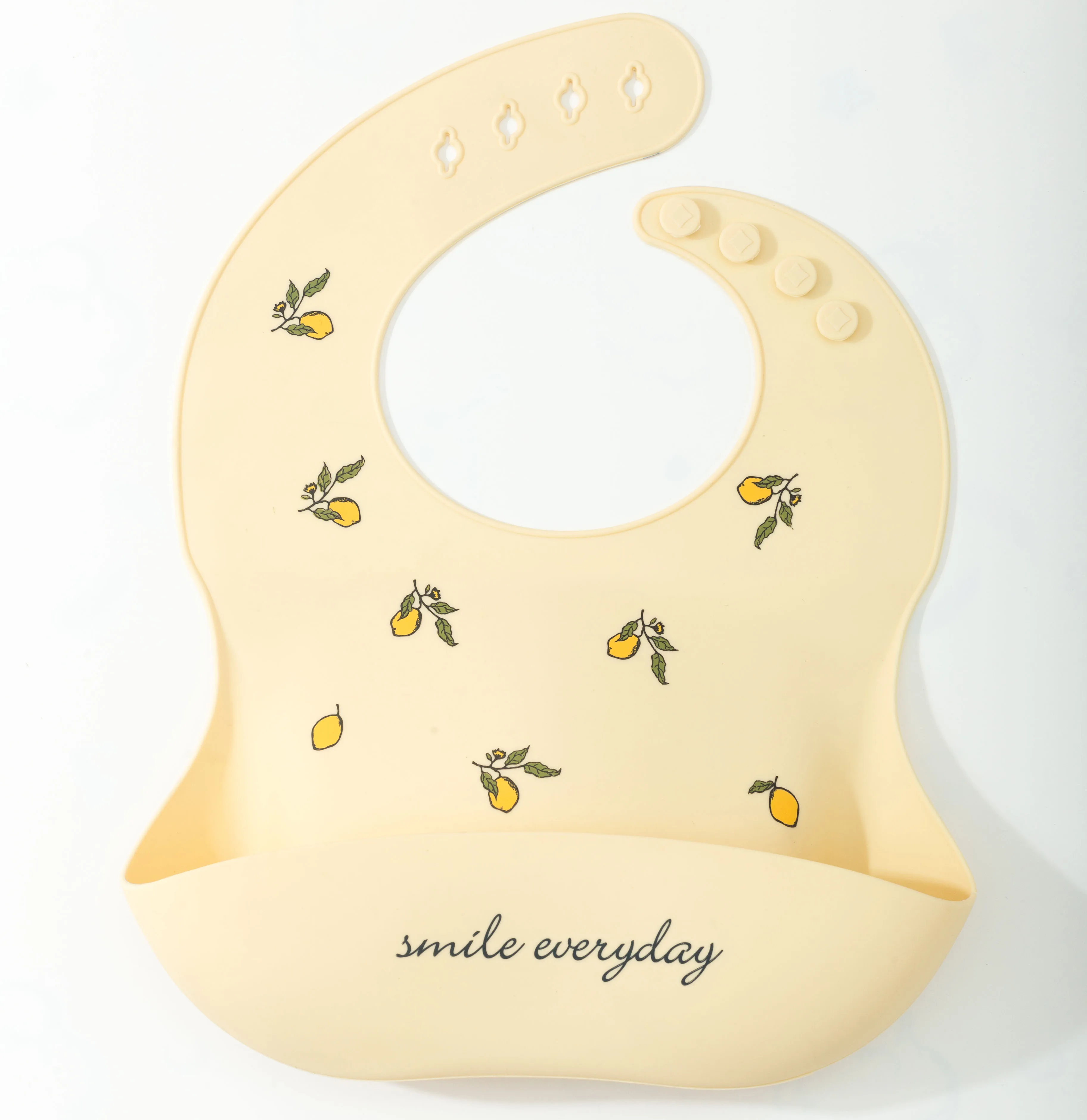 Мадэрнізаваны нестандартны сіліконавы дзіцячы нагруднік Babero Bavoir Babies, які ўтрымлівае сродак супраць разліву