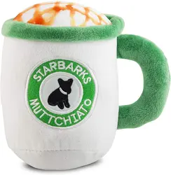 Custom Funny Squeaky Dog Plush Stuffed Toy Beer Soda Can Starbark Coffee Cup Shaped Dog Toy